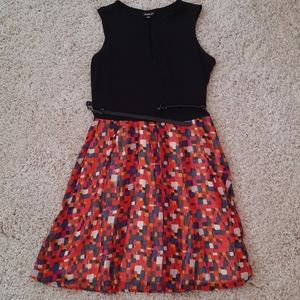 Black and orange professional dress